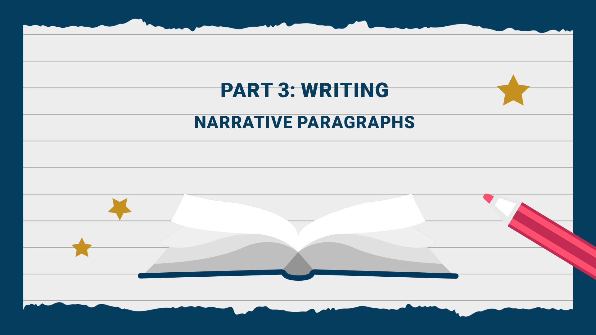 Part 3: Writing - Narrative Paragraphs